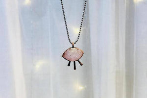 18" Natural Druzy Eyeball Necklace