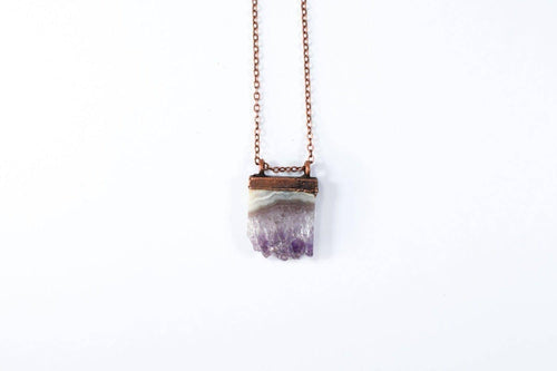 Amethyst Slice Pendant