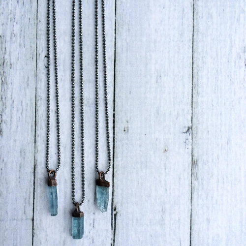 Raw Aquamarine Pendant
