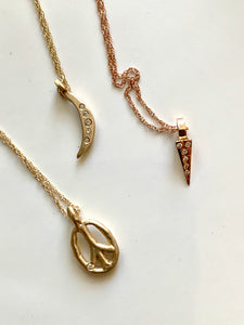 Charmed Collection with Diamonds and Gemstones 14k Necklaces 16"