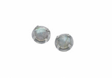 Load image into Gallery viewer, Carved 6mm prong set post earrings
