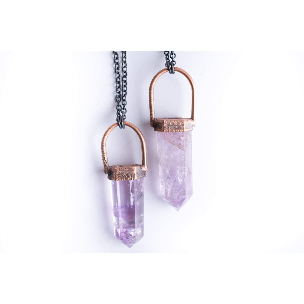 Polished Amethyst Necklace