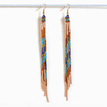 Load image into Gallery viewer, Beaded Fringe Duster Earrings