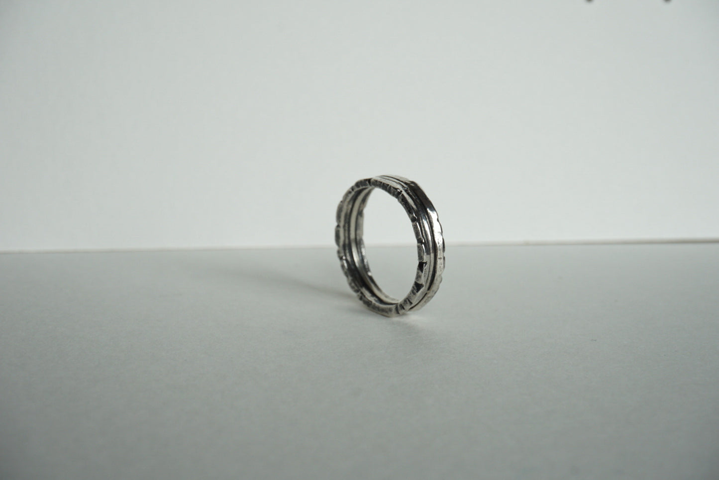 Sterling silver ring with texture on all sides size 6.5