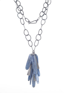 Kyanite Cluster Tangle Necklace