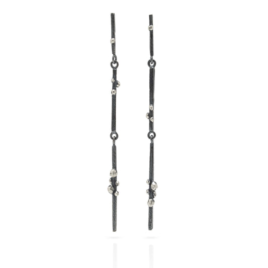Triple Linear Dangle Earrings