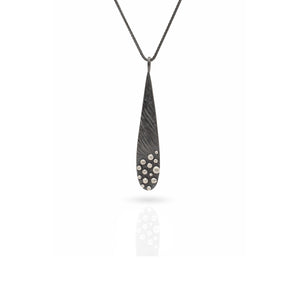 Rock Cluster Teardrop Necklace