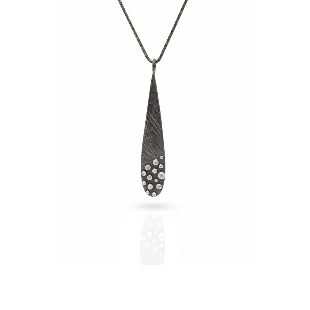 Rock Cluster Teardrop Necklace