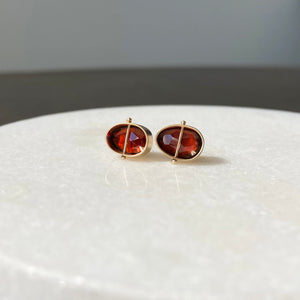Captured Garnet Studs
