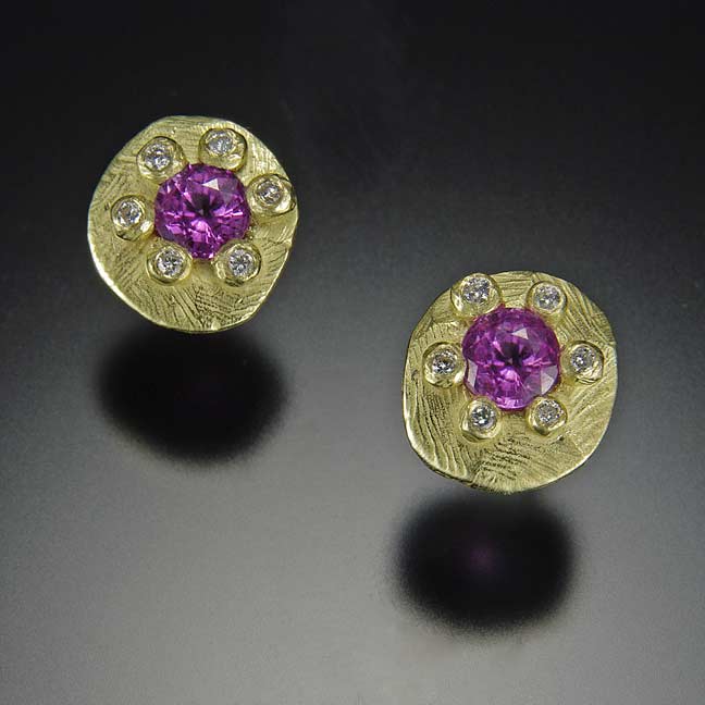 Pink Sapphire and Diamonds 