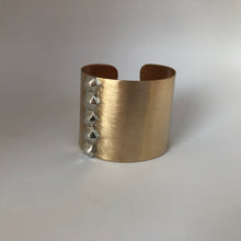 Load image into Gallery viewer, Bronze Power Cuff- Silver Lining