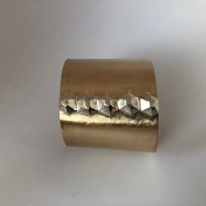 Bronze Power Cuff- Silver Lining