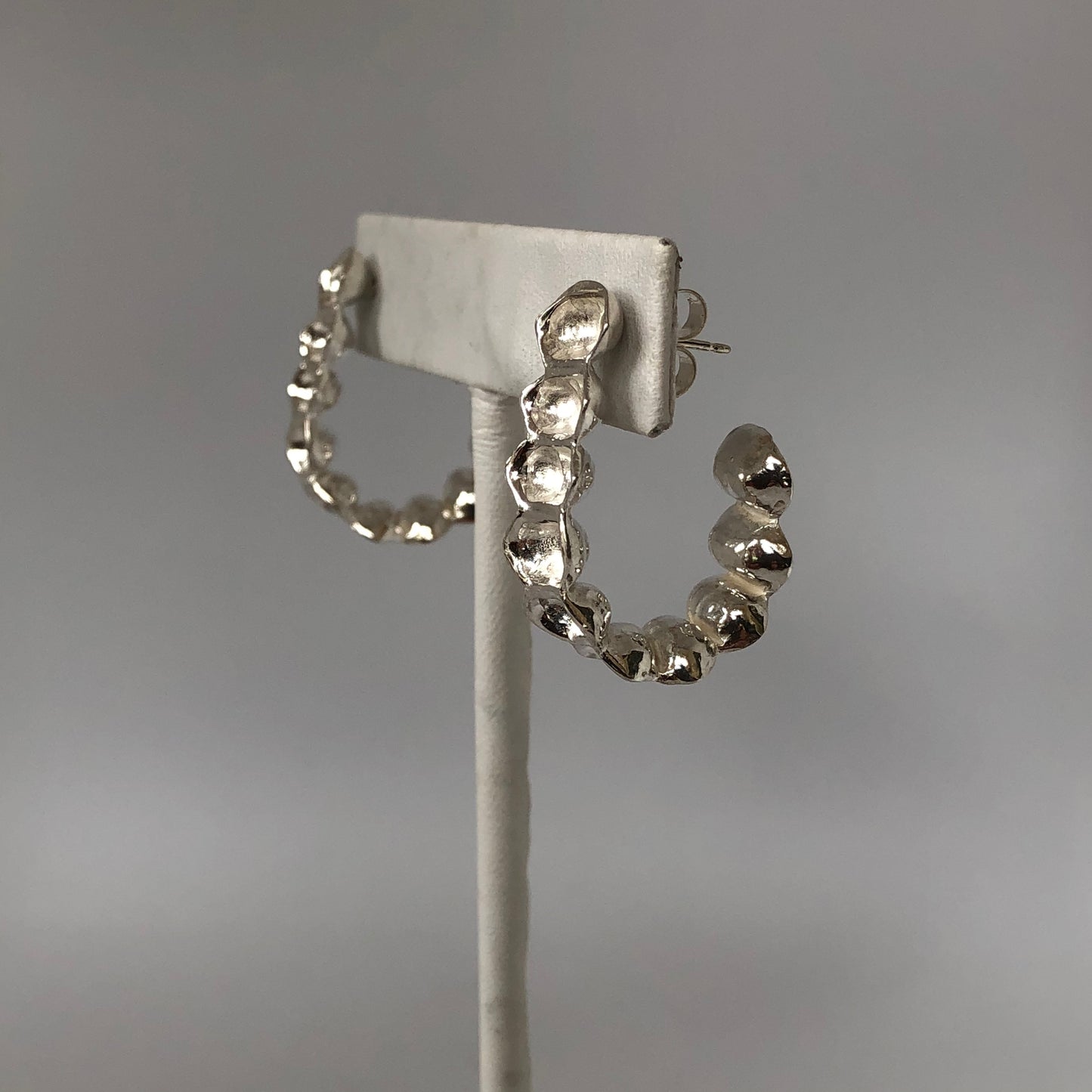 Teacup Hoop Earring with post