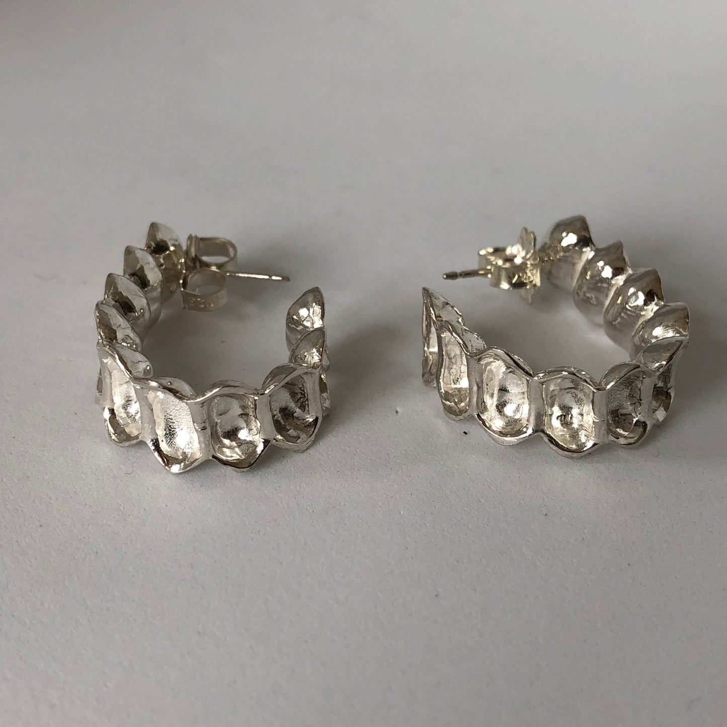 Teacup Hoop Earring with post