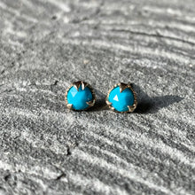 Load image into Gallery viewer, Mystical Studs- Turquoise and Gold