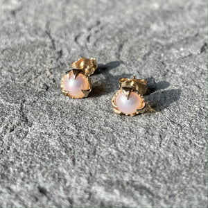 Mystical Studs-Pearl and Gold