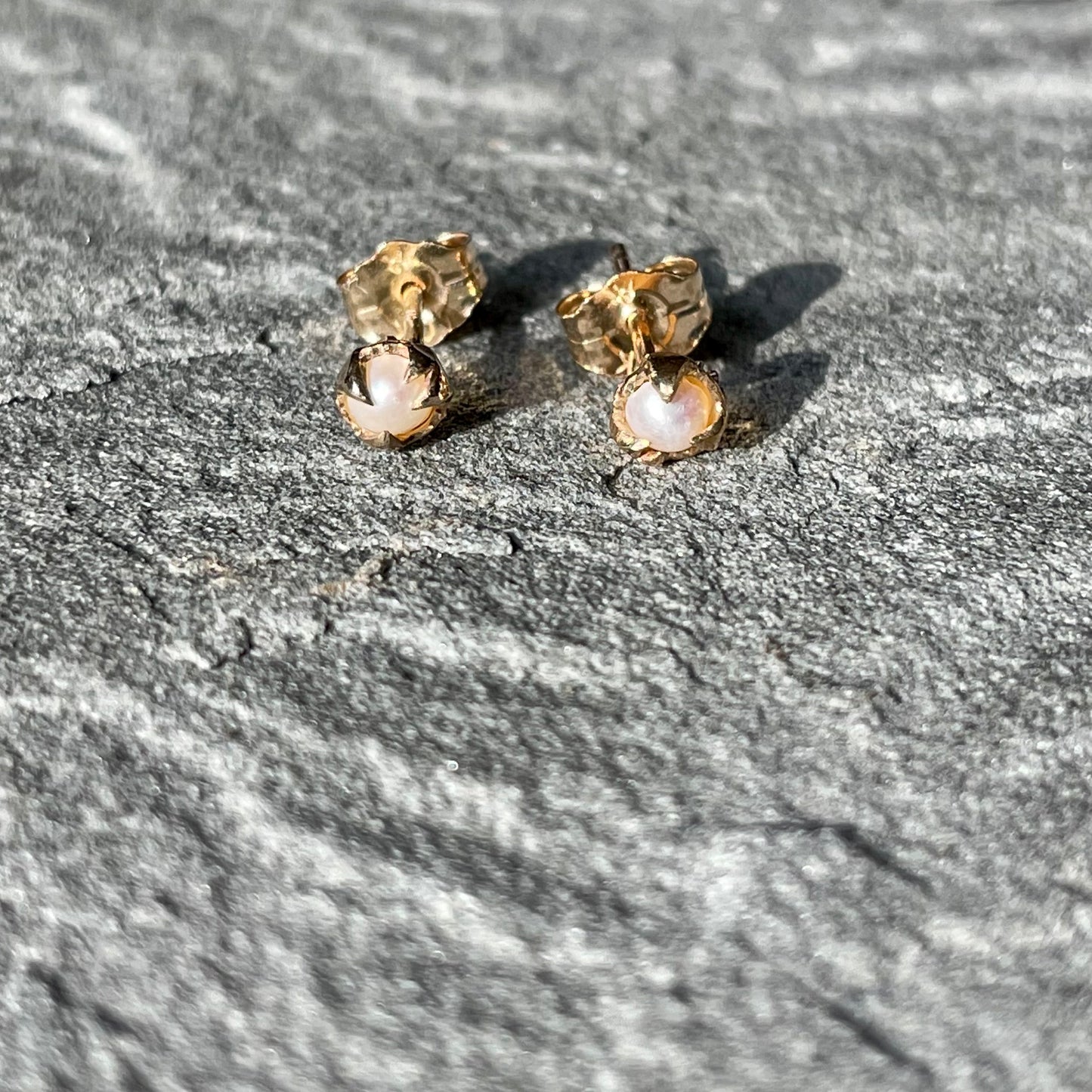 Tiny Pearl Mystical Studs
