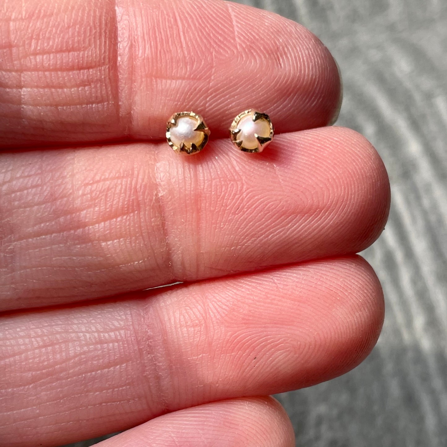Tiny Pearl Mystical Studs