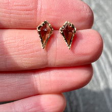 Load image into Gallery viewer, “Mystical” studs- Smoky Quartz