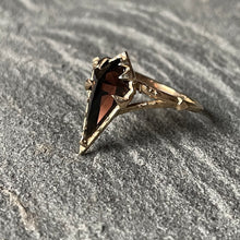 Load image into Gallery viewer, &quot;Mystical Solitaire&quot; Gold ring with Smokey Quartz