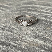 Load image into Gallery viewer, “Love struck” ring in Blackened Sterling Silver