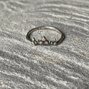“Wildfire” ring in Blackened sterling silver