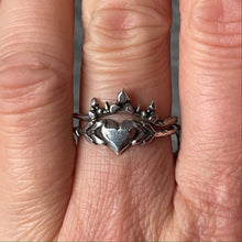 Load image into Gallery viewer, “Wildfire” ring in Blackened sterling silver