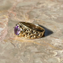 Load image into Gallery viewer, Prong-set Amethyst Ring