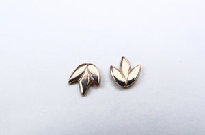 Smaller Gold Lotus Stud earrings