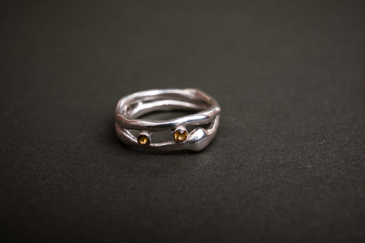 Organic silver citrine double band
