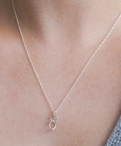 Small Sterling Organic Link Necklace
