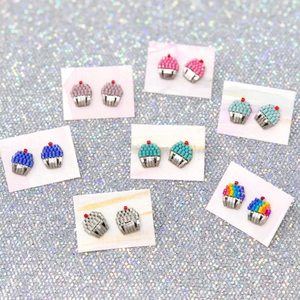 Cupcake Post Earrings