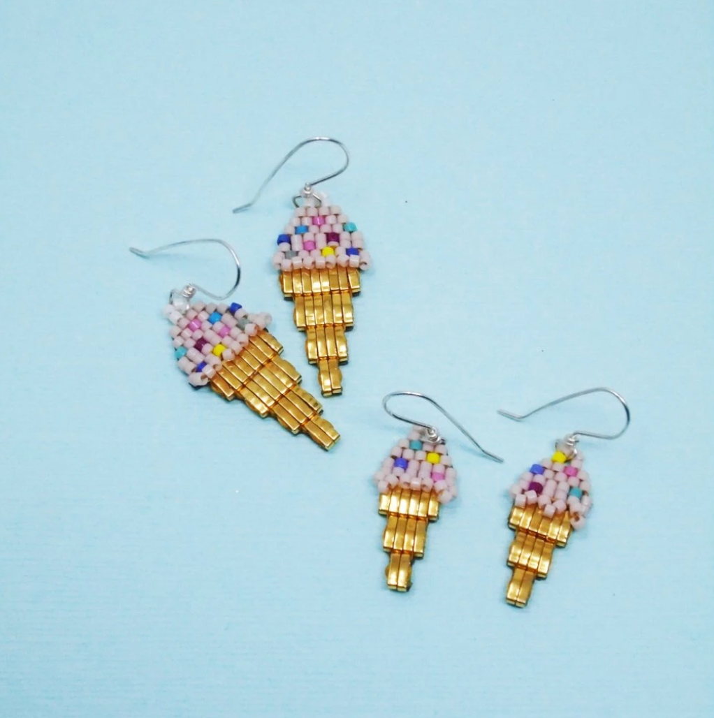 Bubble Gum Ice cream Earrings