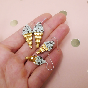 Mint Chocolate Ice cream Earrings