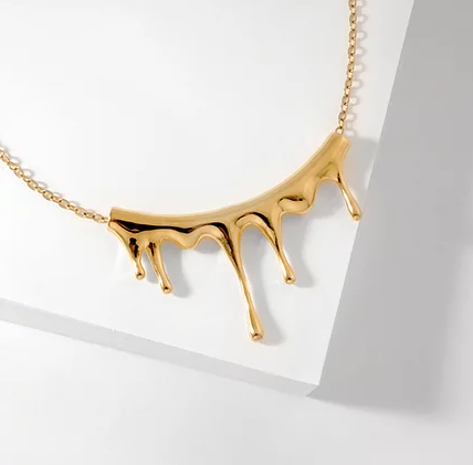 Rivulets Necklace- Gold
