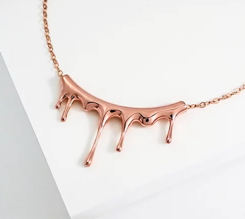 Rivulets Necklace- Rose Gold