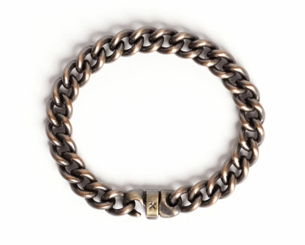 Signature Bracelet- Medium Brass Patina