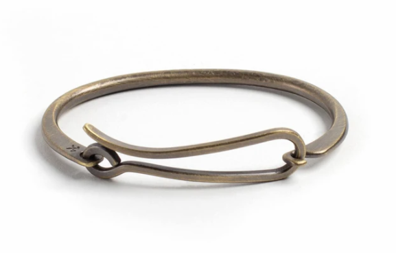 Hook Bracelet- Small Brass Patina