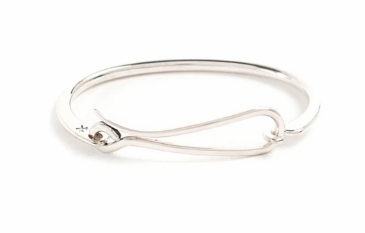 Hook Bracelet- Polished Sterling Silver