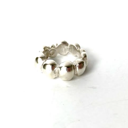 Sterling Silver Bubble Ring