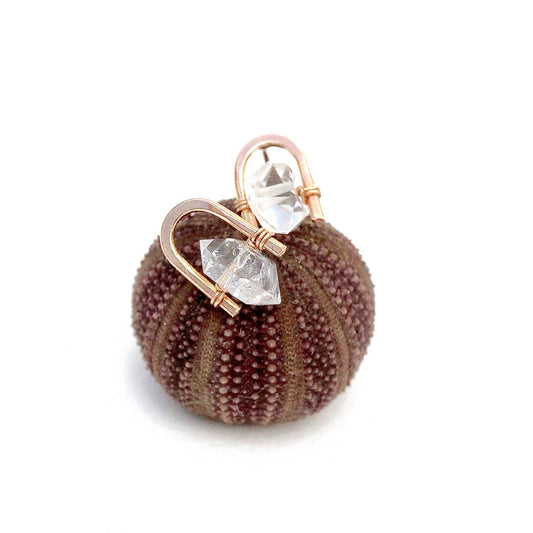 Herkimer Diamond Staple Studs