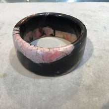 Load image into Gallery viewer, Black Walnut and Rhodochrosite Bangle