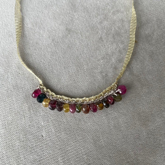 Woven Rondelle Necklace