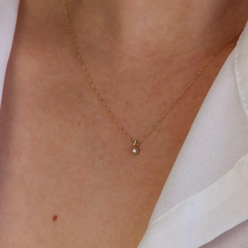 Salt and Pepper Diamond Pendant