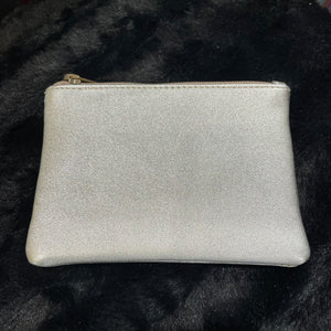 Metallic Leather Coin Purse Pouch
