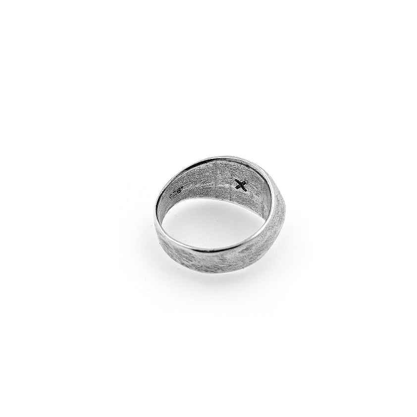 Evil Eye Signet Ring- Sterling