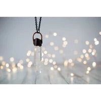 Large Raw Quartz Crystal Pendant