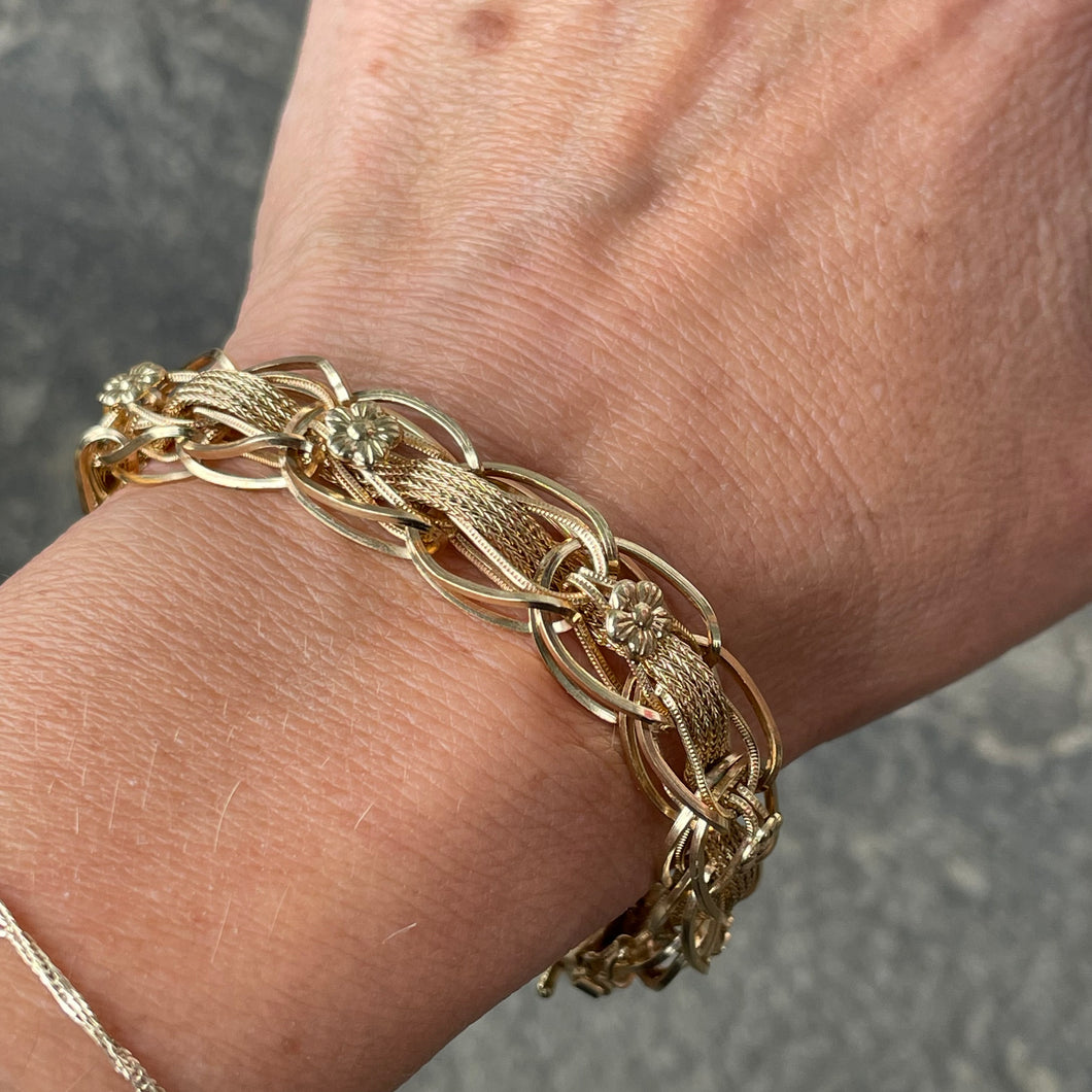 Woven Floral Bracelet