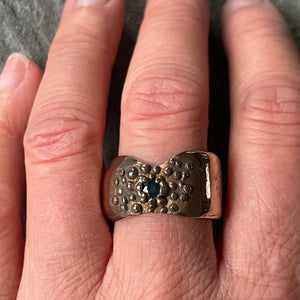 Bronze and Sapphire Ring