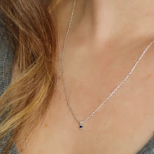 Load image into Gallery viewer, Dainty Turquoise Pendant on Sterling Chain
